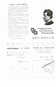 ASSOCIATION DON BOSCO CARTE FEDERALE